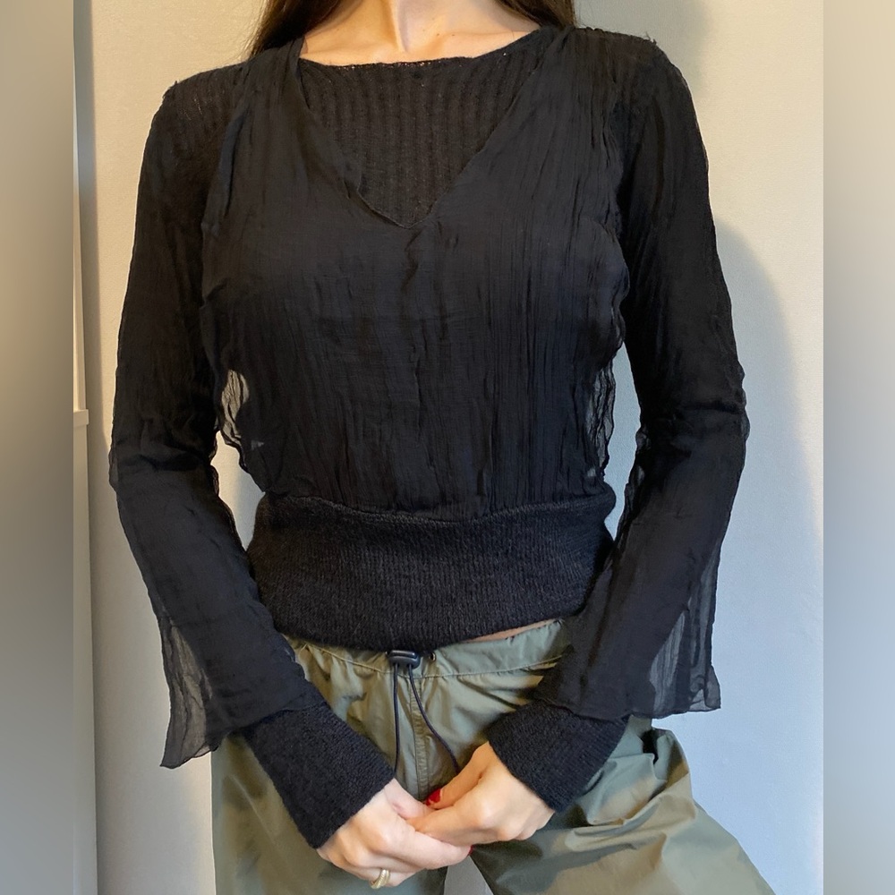 Rare Jean Paul Gaultier Maille Fuzzi Knit Top
